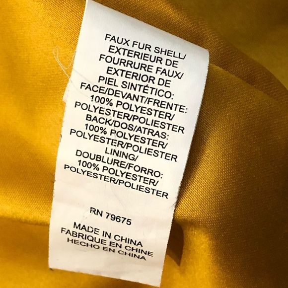 LUCKY BRAND Golden Long Sherpa Teddy Coat w Snap Closure & Hand Pockets Sz XS